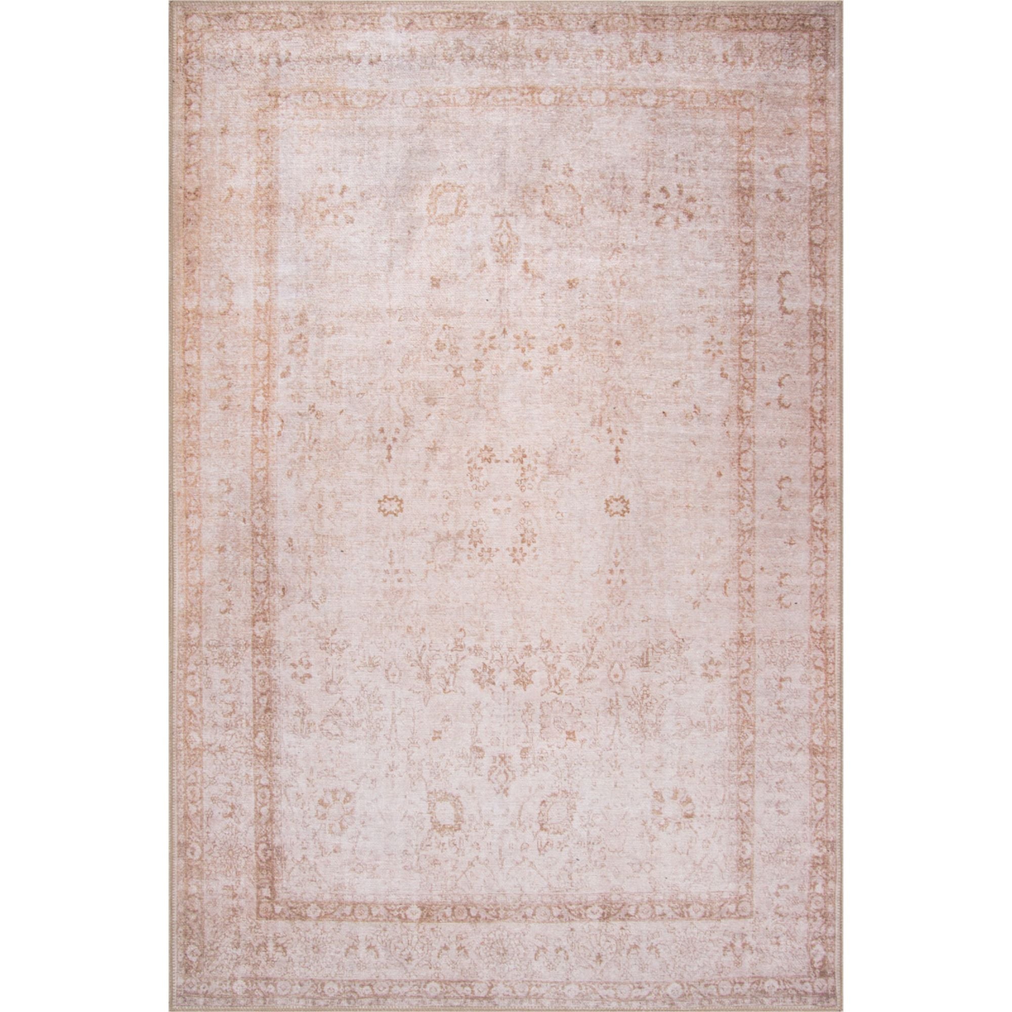 Pink Area Rug – Washable Non Slip Soft Microfiber Carpet | Dust Resistant Heavy Thick