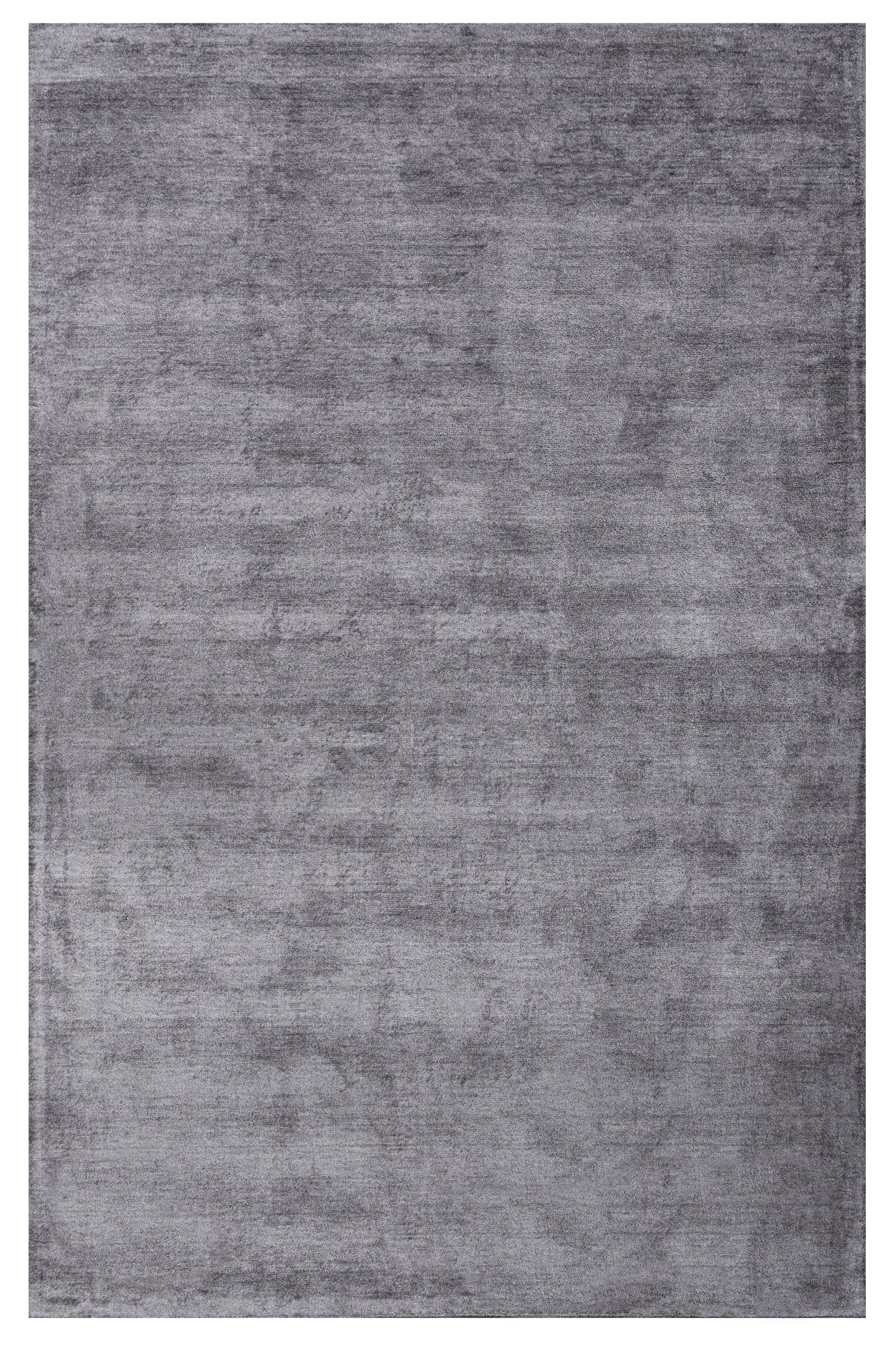 Natural Viscose Rug - 3S Anthracite Machine Made Axminster Weaving Carpet