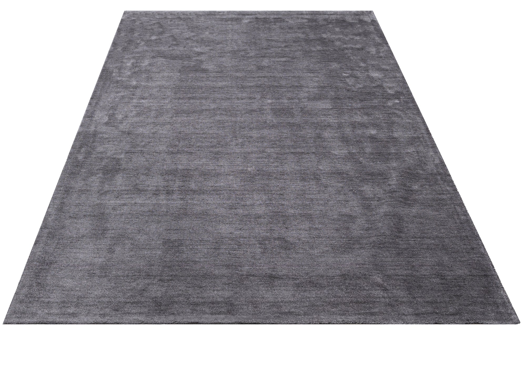 Natural Viscose Rug - 3S Anthracite Machine Made Axminster Weaving Carpet