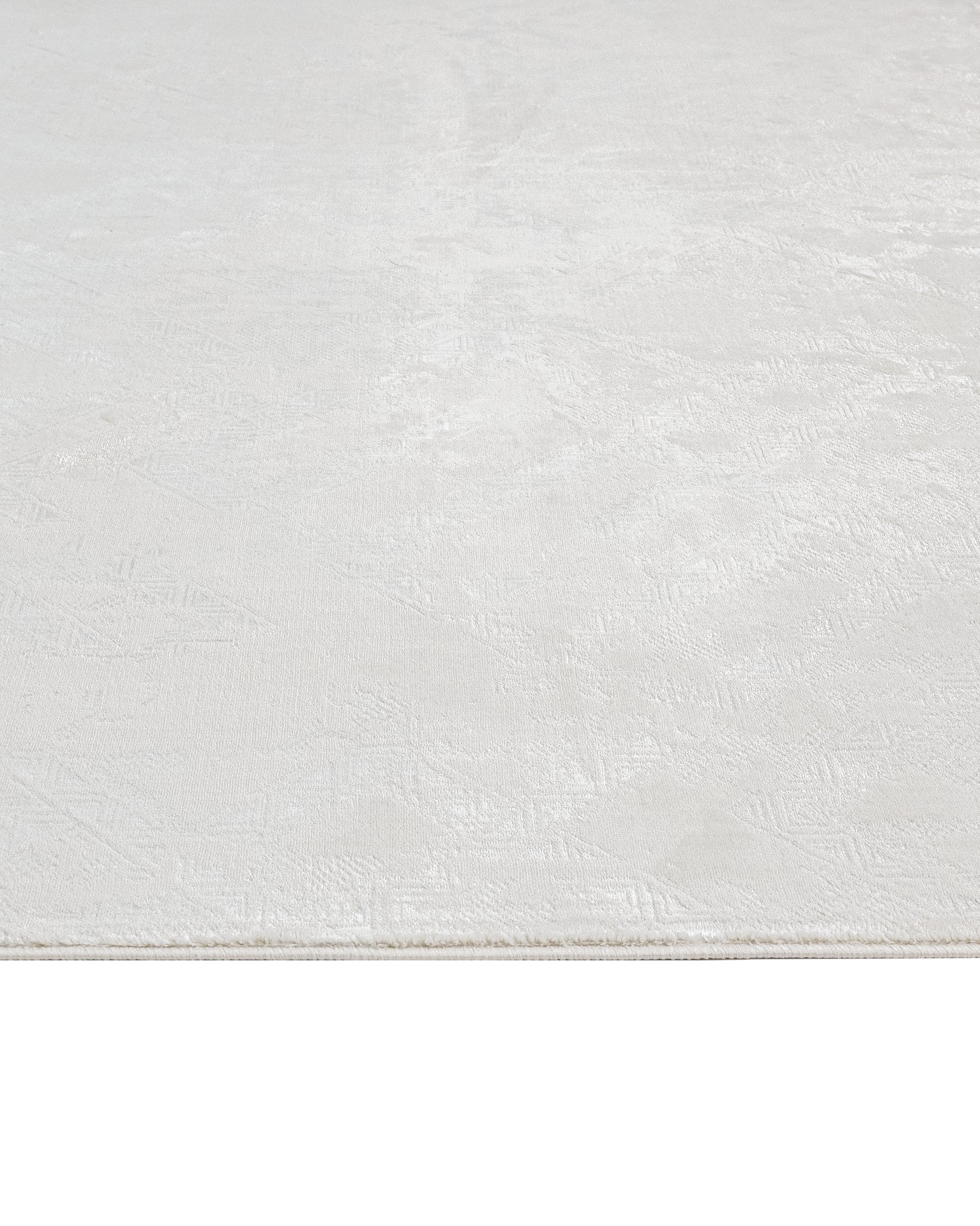 Cream Geometric Rug – Machine Made Area Rug with 8 mm Pile Height & Overlock Edge