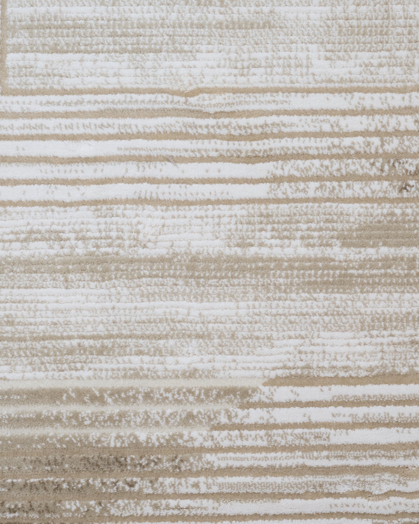 Machine Made Area Rug – Cream Frame Rug With Fringed Edge, Durable Acrylic Carpet