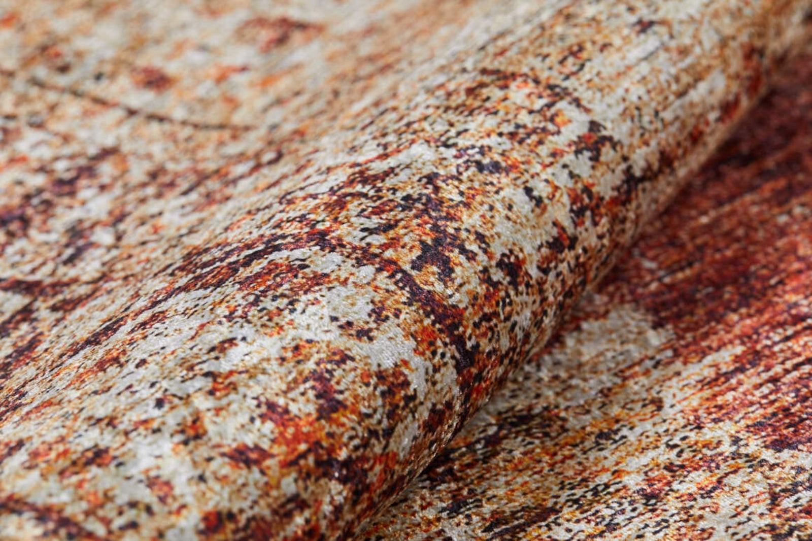 Vintage Area Rug – Brown Digital Print Carpet | Antibacterial, Non Slip, Washable