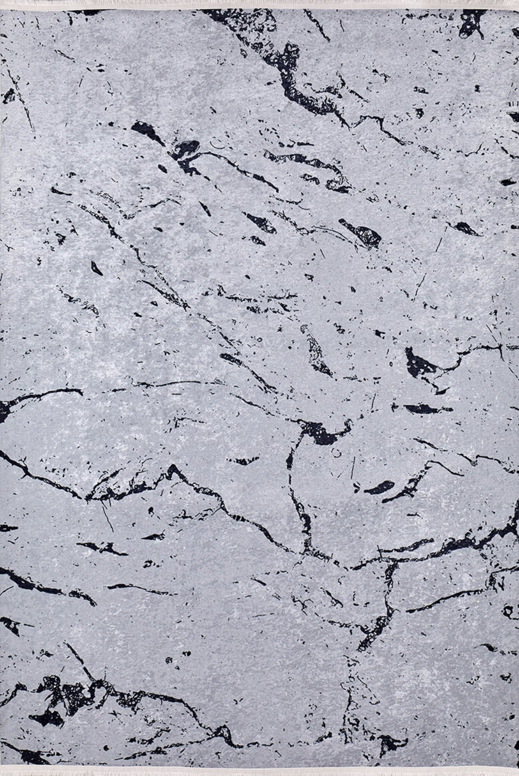 Modern Area Rug - Grey Digital Print Carpet | Non Slip, Antibacterial, Washable Floor Rug