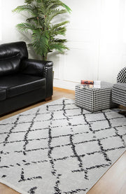 Cream Striped Area Rug – High Quality Digital Print Rug | Non Slip & Antibacterial Carpet