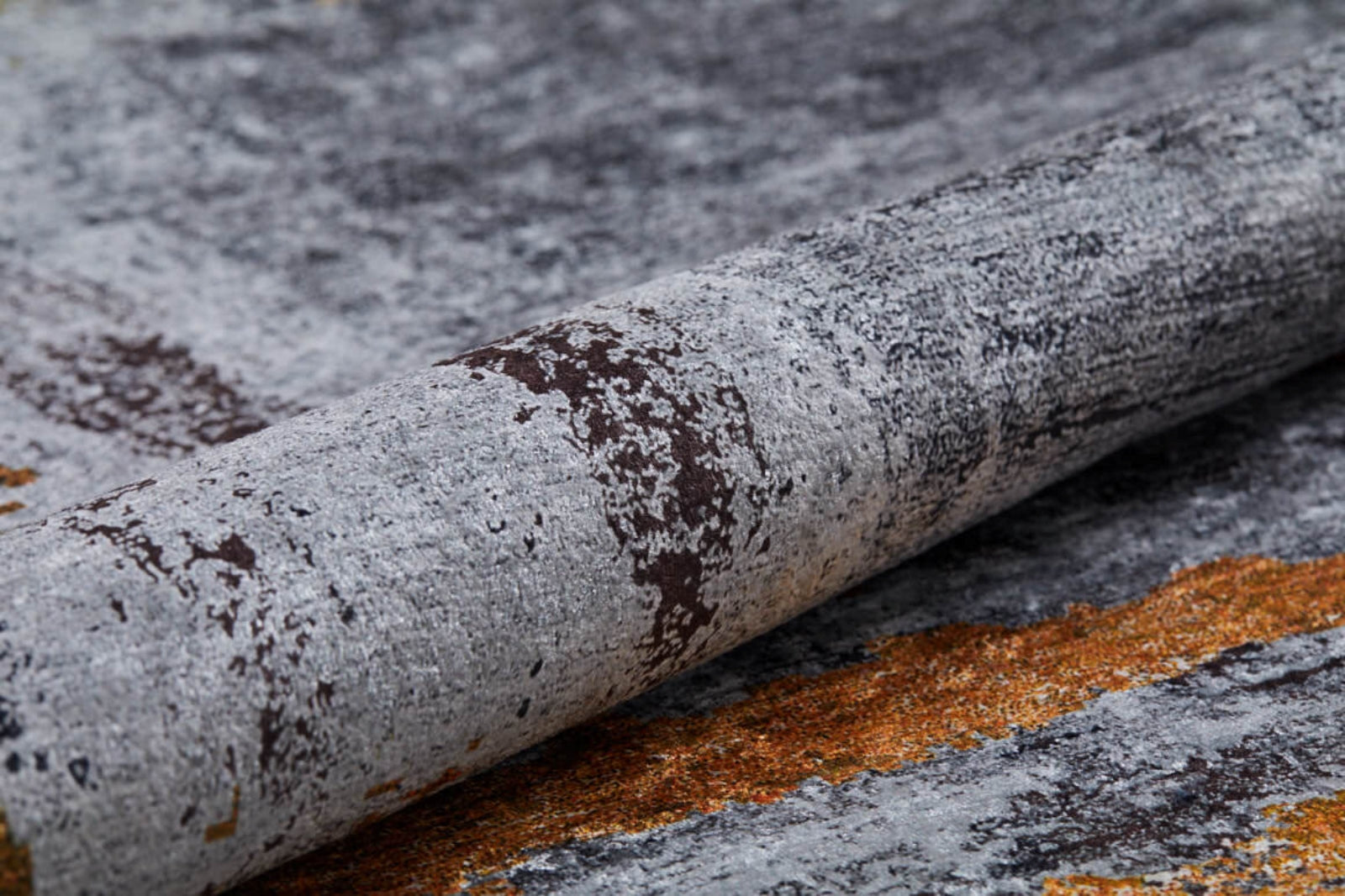 Modern Area Rug | Grey Digital Print Carpet - Non Slip, Antibacterial Floor Mat