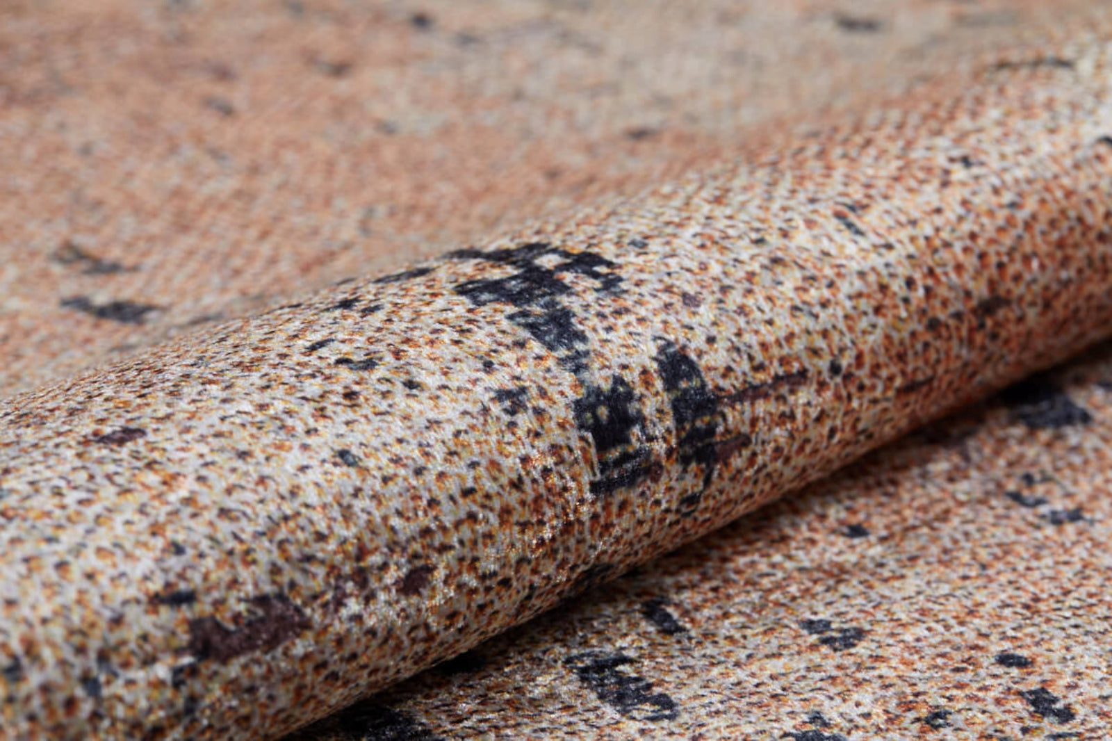Modern Digital Print Rug – Brown Area Rug With Non Slip, Antibacterial, Washable Design