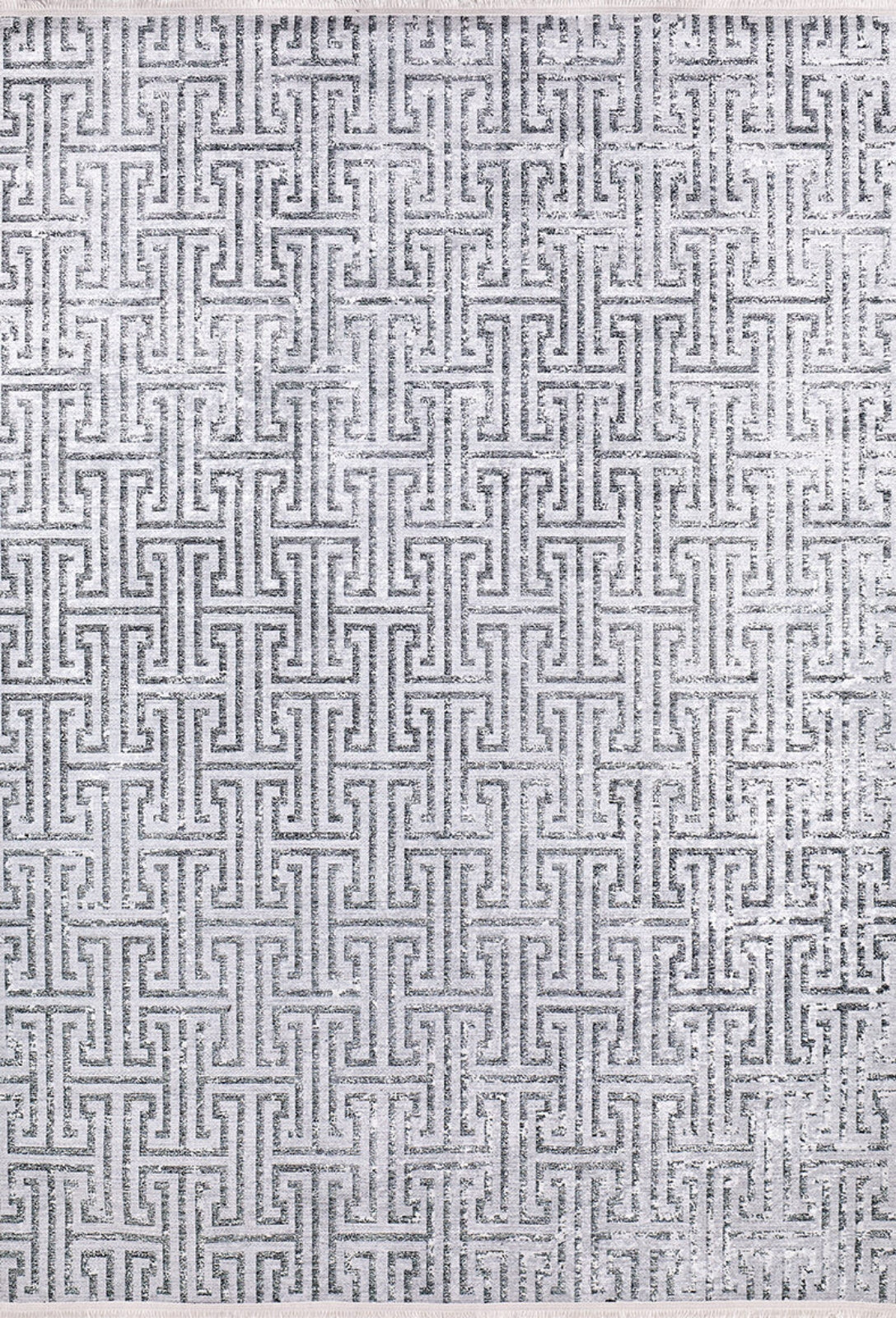 Grey Striped Area Rug - Digital Print Rug | Non Slip, Antibacterial Carpet