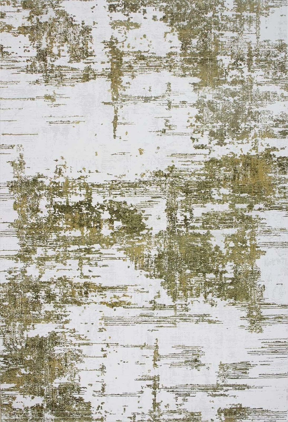 Modern Area Rug – Green Digital Print Rug | Non Slip Washable Carpet for Living Room