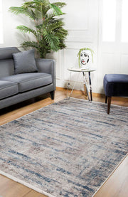 Modern Area Rug - Blue Digital Print Rug | Antibacterial, Non Slip, Washable Carpet
