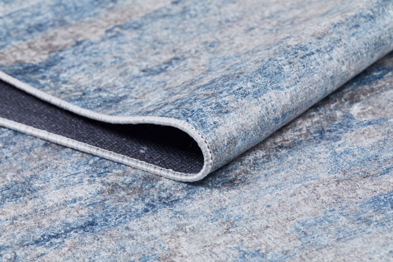Modern Digital Area Rug – Blue Non Slip Antibacterial Carpet for Living Room