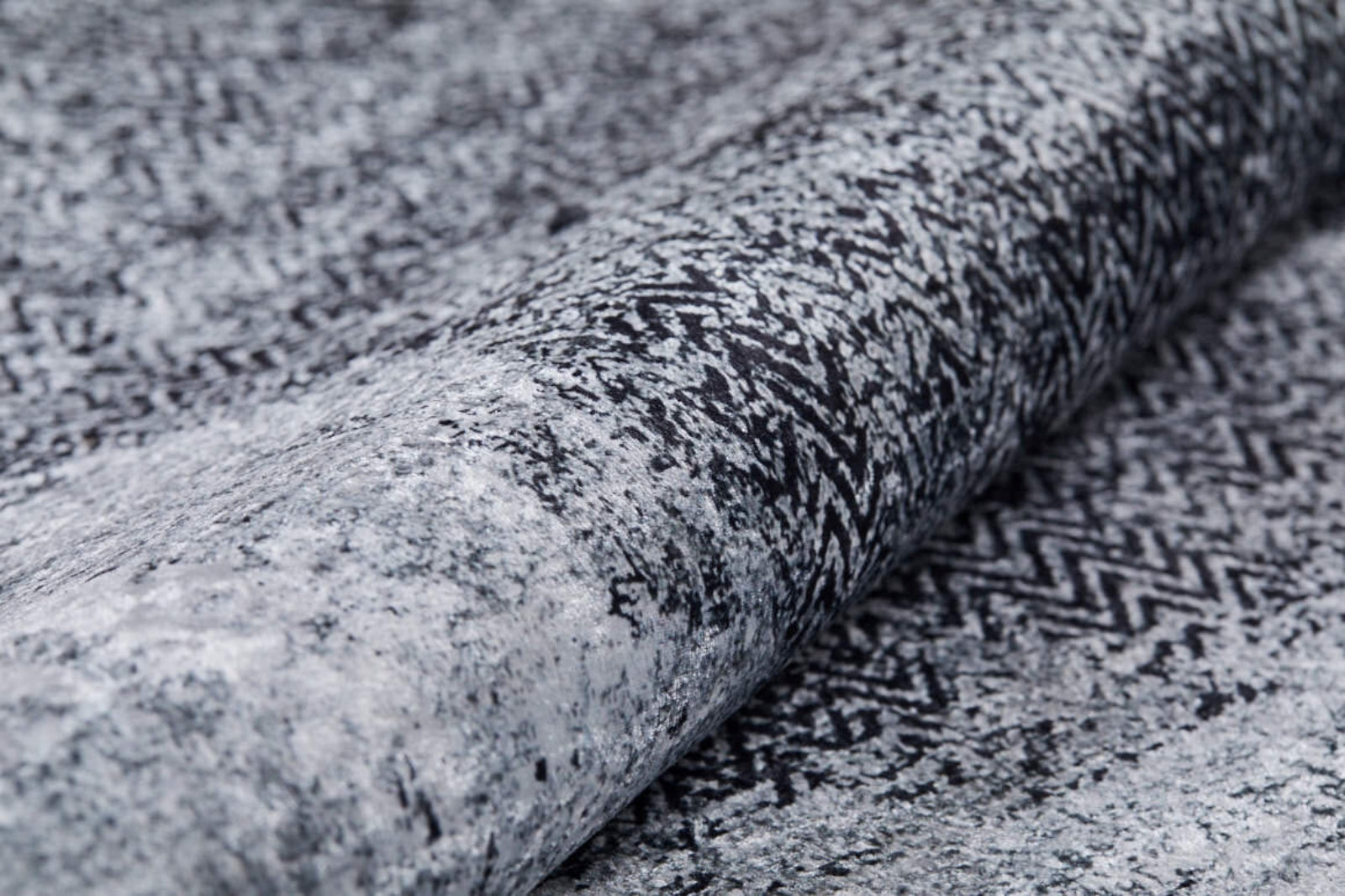 Modern Digital Area Rug – Grey Non Slip Washable Floor Rug for Living Room