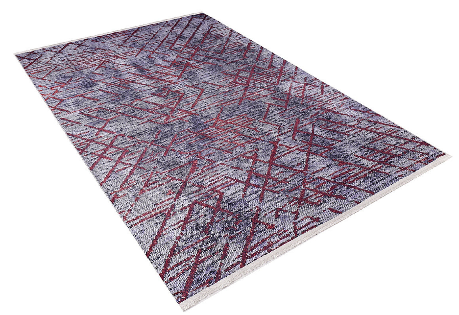 Red Striped Area Rug – Washable Area Rug, Antiallergic Carpet | Hallway Carpet