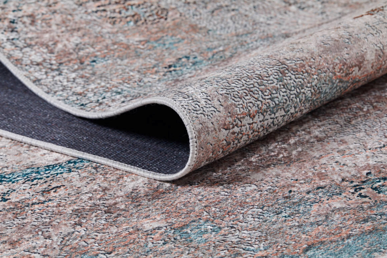 Modern Digital Area Rug – Brown Non Slip Carpet | Washable, Antibacterial Rug