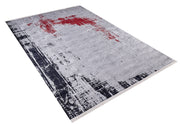 Modern Area Rug – Grey Digital Print Carpet | Non Slip, Antibacterial Floor Covering