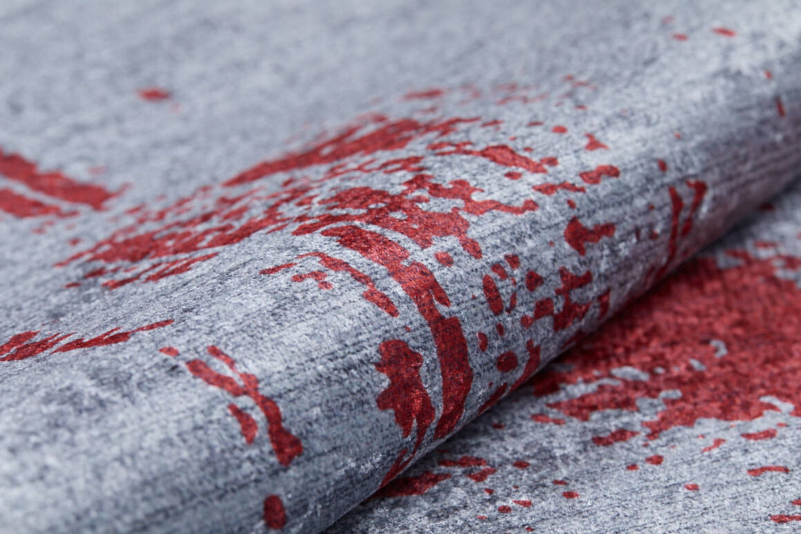 Modern Area Rug – Grey Digital Print Carpet | Non Slip, Antibacterial Floor Covering