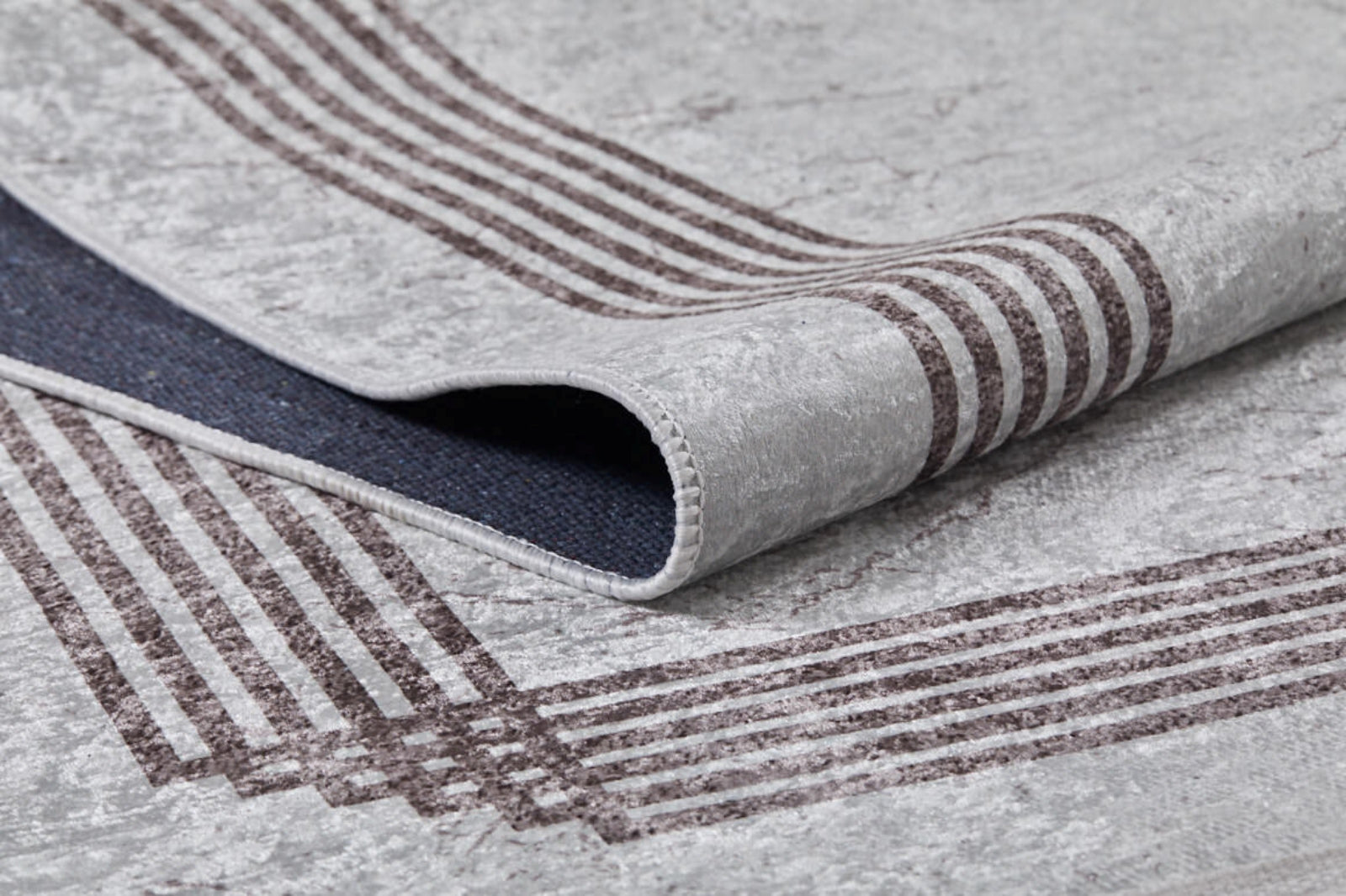 Digital Print Area Rug – Beige Frame Design, Antibacterial Non Slip Carpet