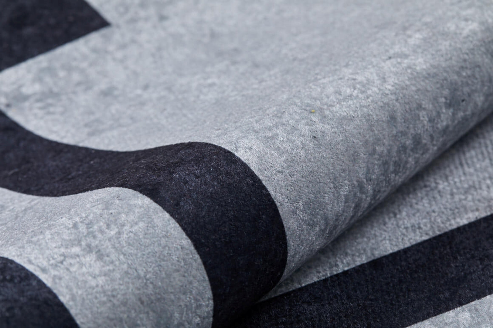 Digital Print Area Rug - Grey Frame Stylish Non Slip Antibacterial Carpet