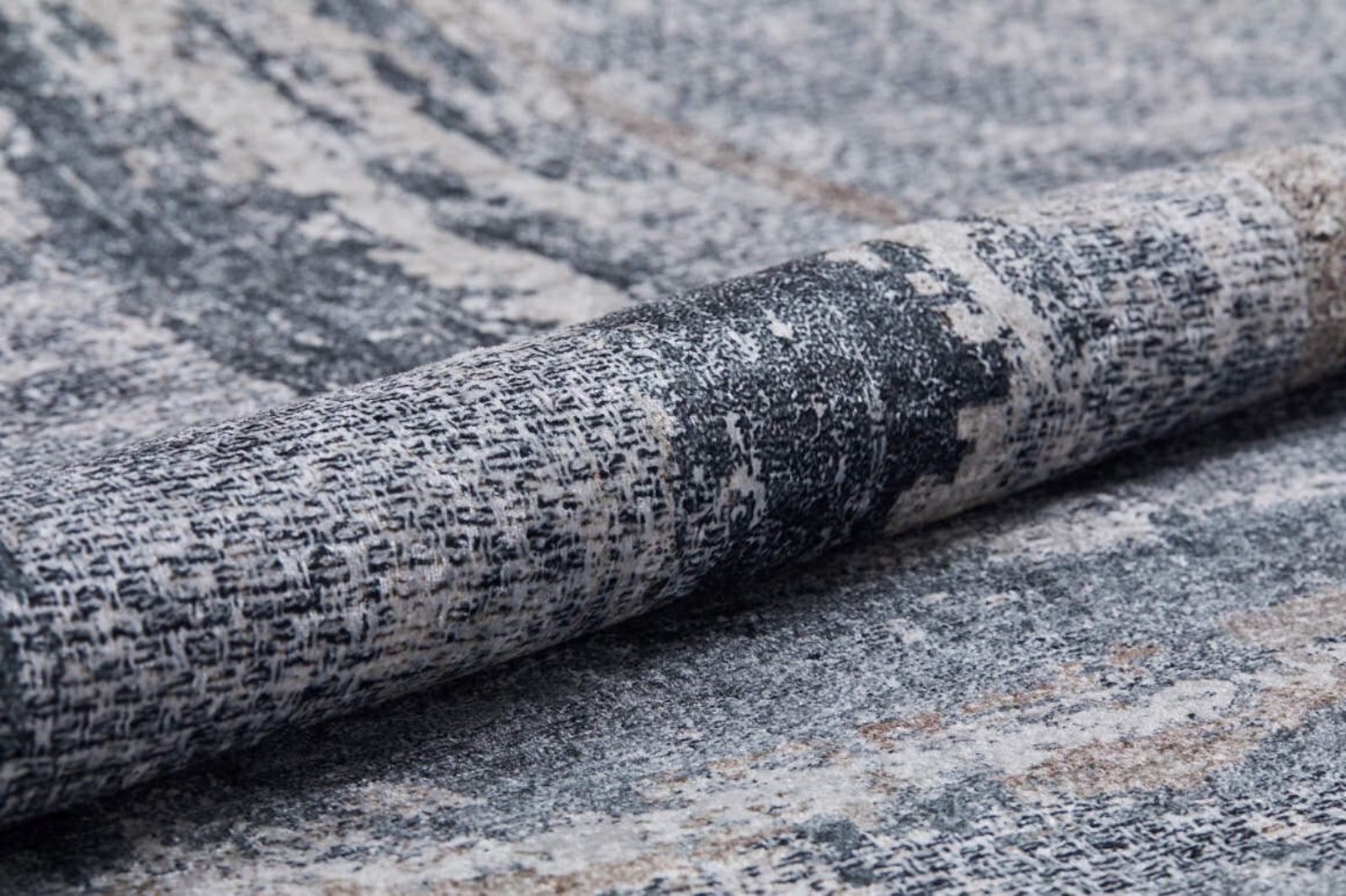 Modern Digital Print Rug - Grey Area Rugs | Non Slip Antibacterial Carpet