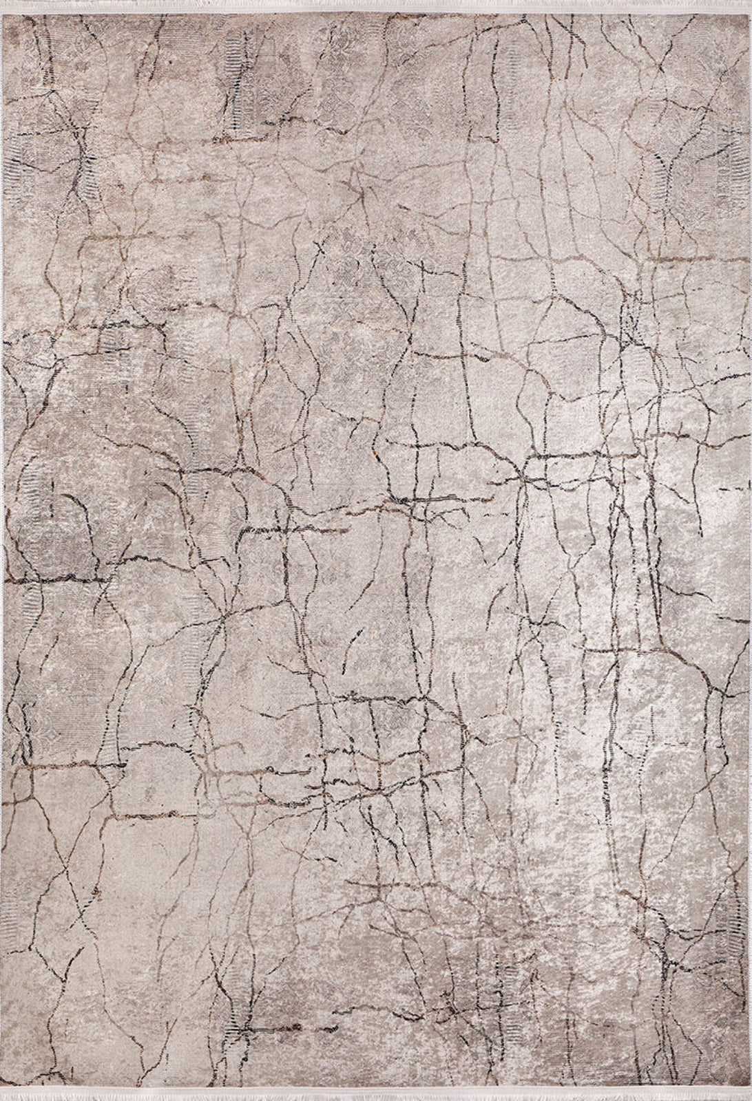 Modern Area Rug – Beige Digital Print Carpet | Non Slip, Antibacterial, Washable