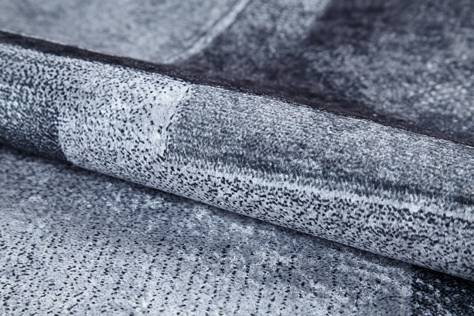 Grey Geometric Area Rug - Digital Print, Non Slip, Antibacterial Carpet for Living Room
