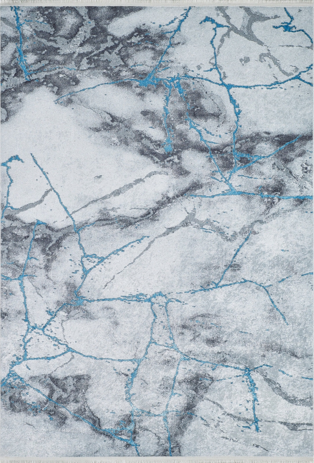 Modern Digital Area Rug – Blue Digital Print Carpet | Antibacterial Non Slip Rug