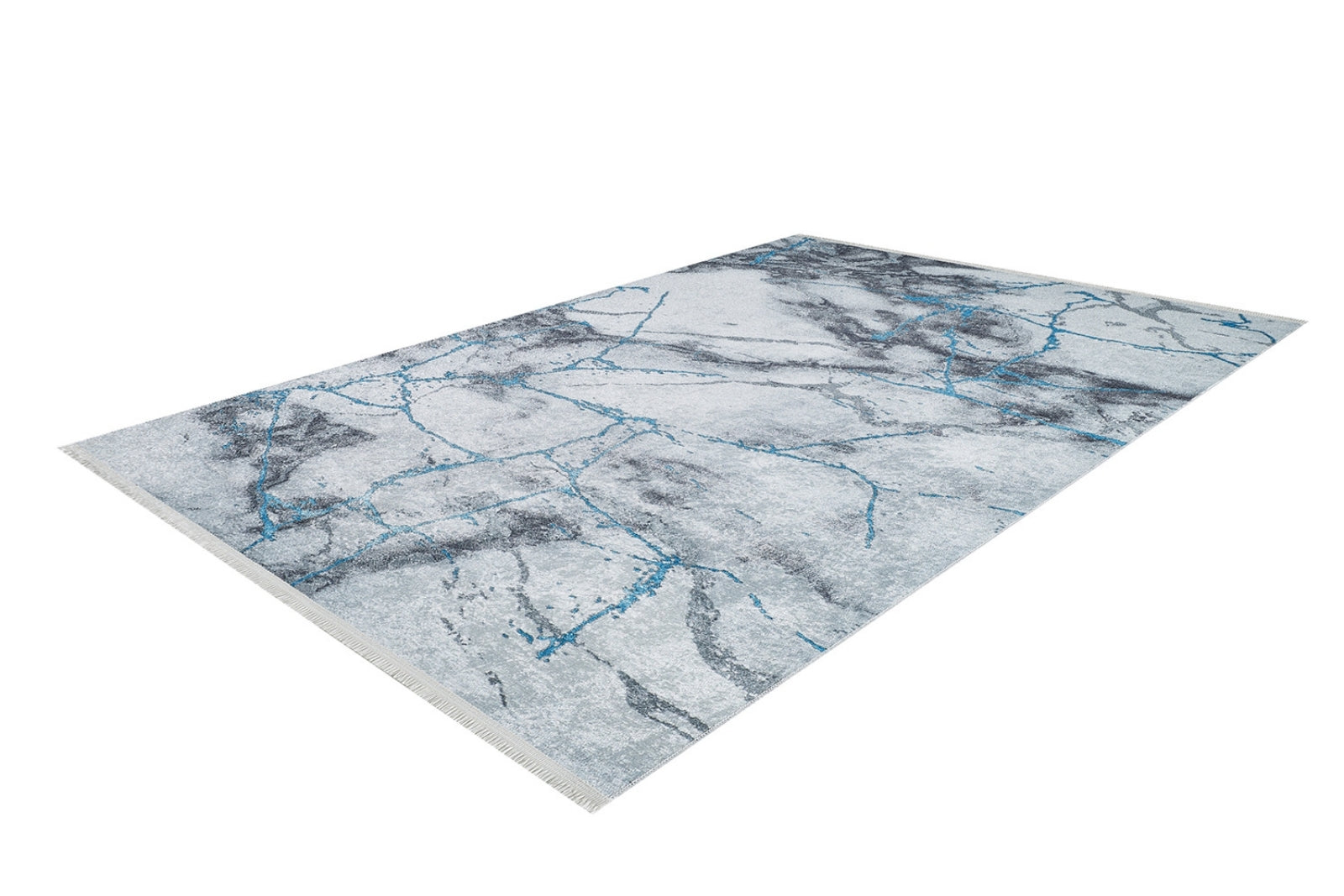 Modern Digital Area Rug – Blue Digital Print Carpet | Antibacterial Non Slip Rug