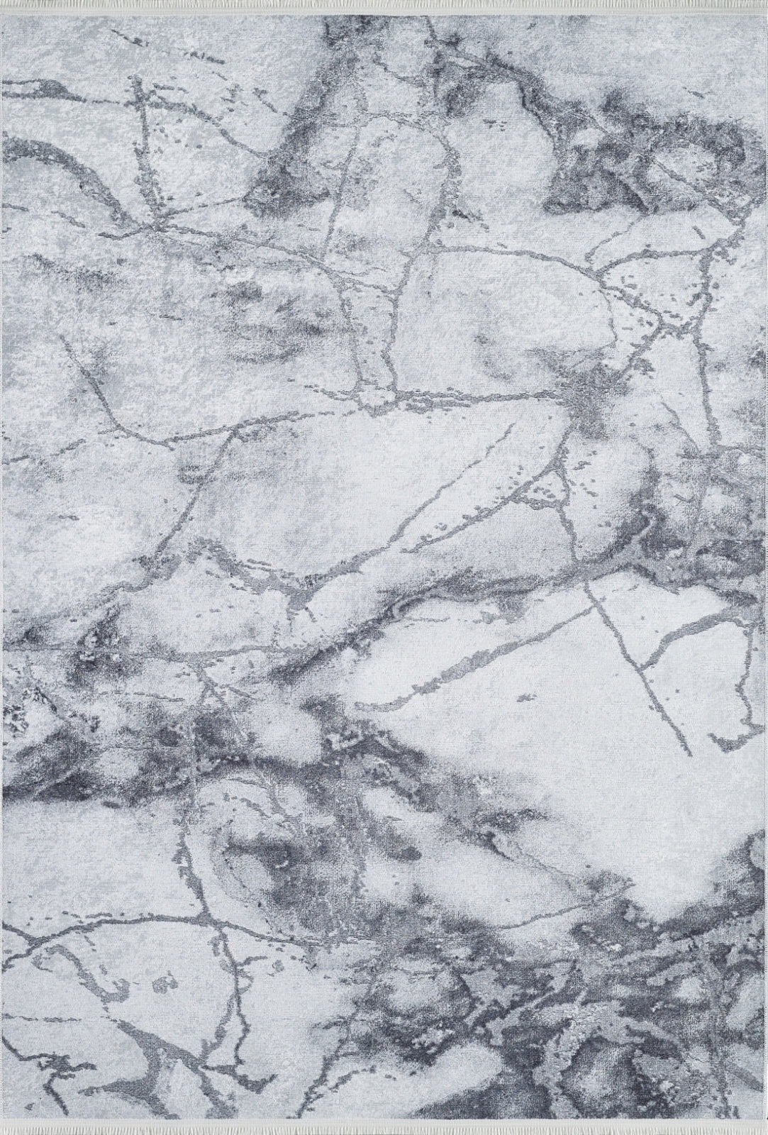 Modern Digital Area Rug - Grey Non Slip Rug with Antibacterial Carpet Surface