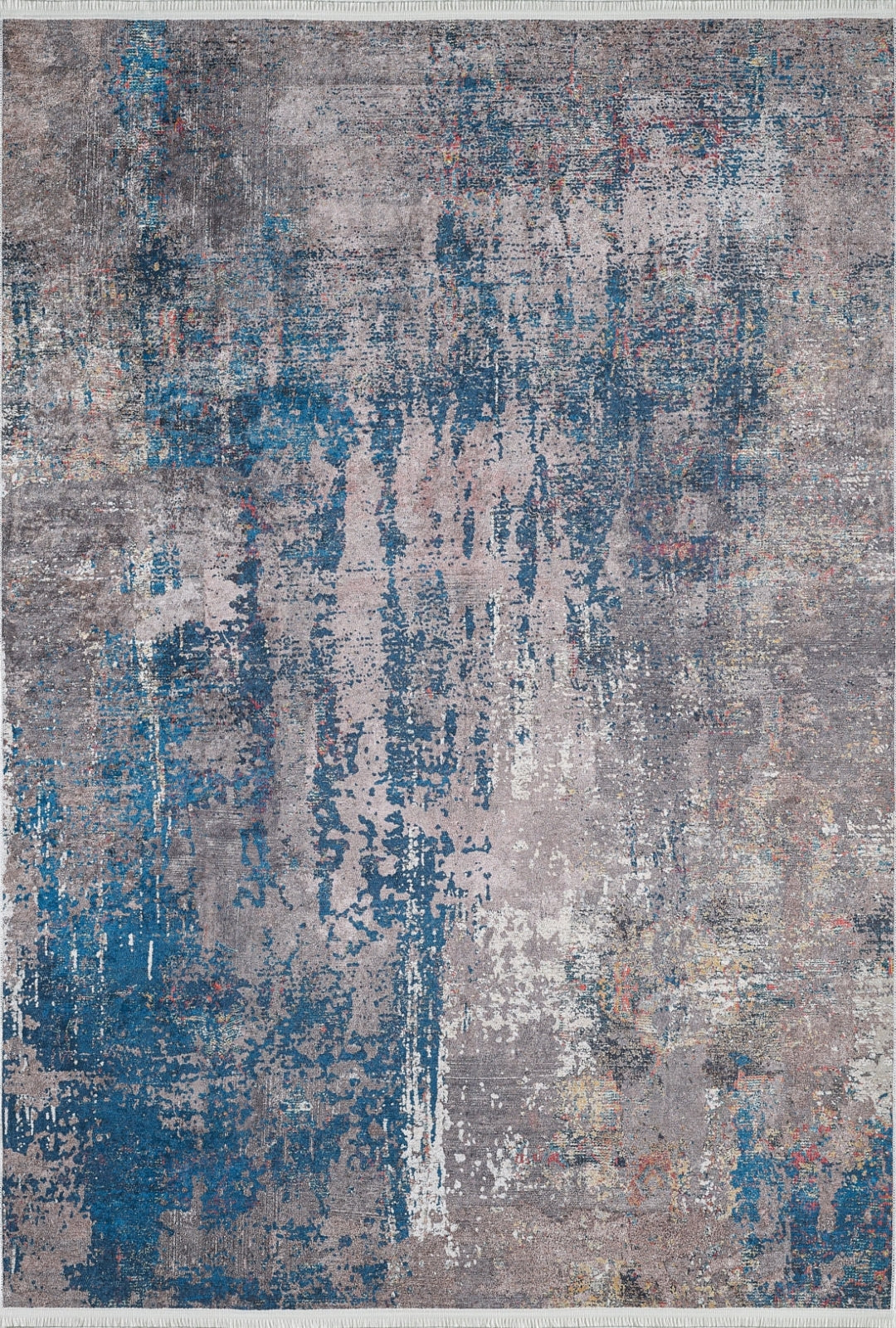 Modern Area Rug – Blue Digital Print Rug With Non Slip, Antibacterial Carpet