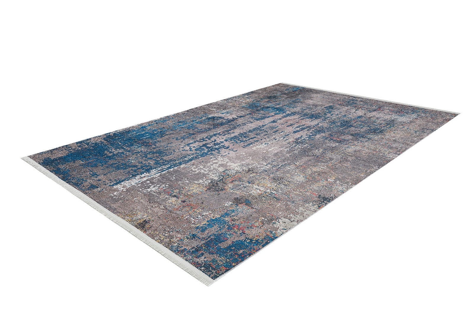 Modern Area Rug – Blue Digital Print Rug With Non Slip, Antibacterial Carpet