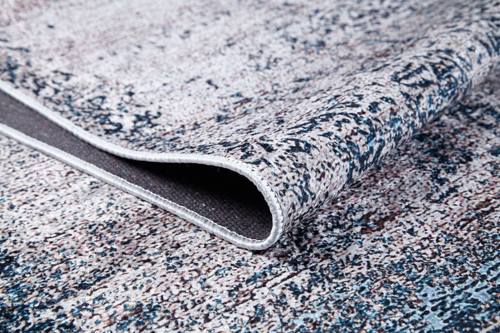 Vintage Area Rug - Beige Digital Print Carpet | Non Slip, Antibacterial & Washable