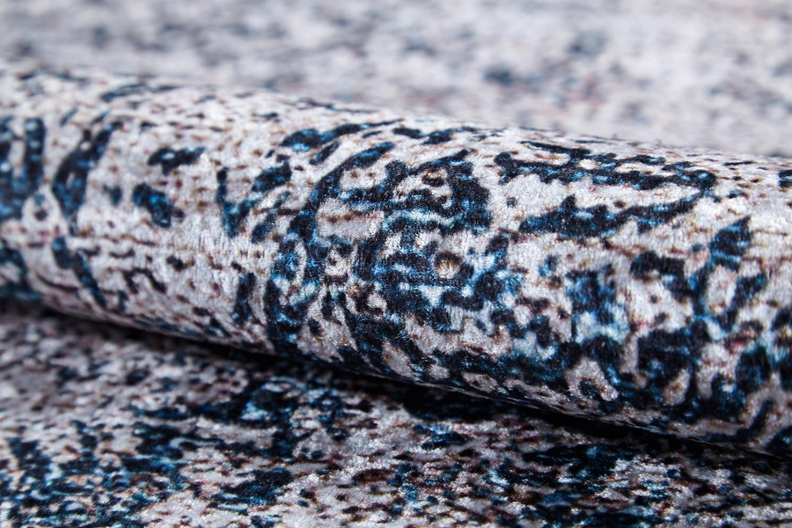 Vintage Area Rug - Beige Digital Print Carpet | Non Slip, Antibacterial & Washable