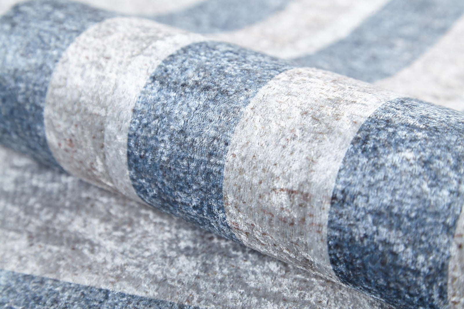 Grey Area Rug - Digital Print Frame Carpet | Non Slip, Antibacterial Floor Covering