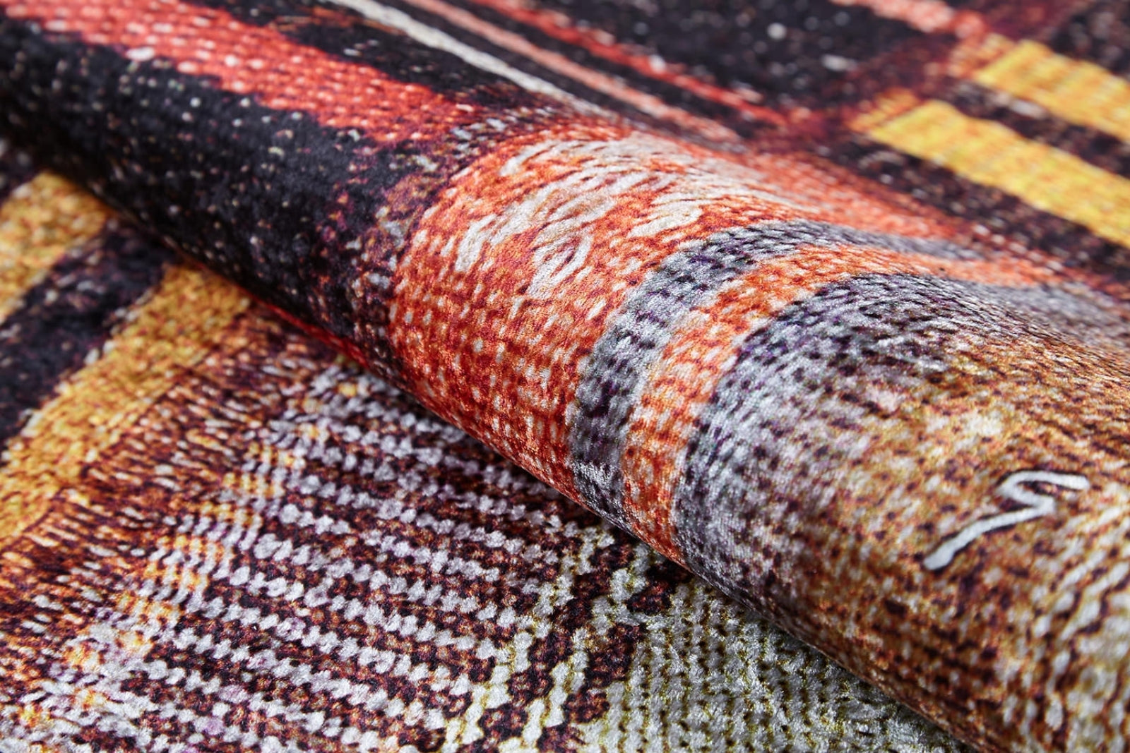 Patchwork Area Rug | Digital Print Rug - Multicolor Floor Carpet with Non Slip Carpet Backing