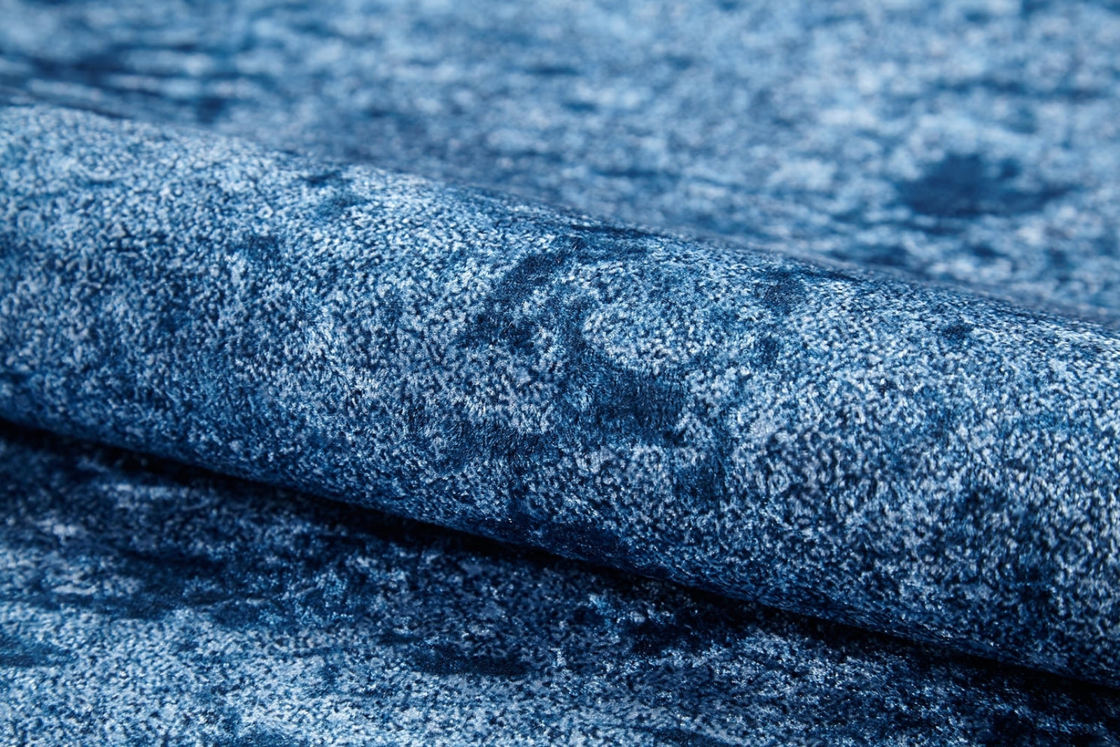 Modern Digital Area Rug - Blue Antibacterial Non Slip Washable Carpet for Living Room