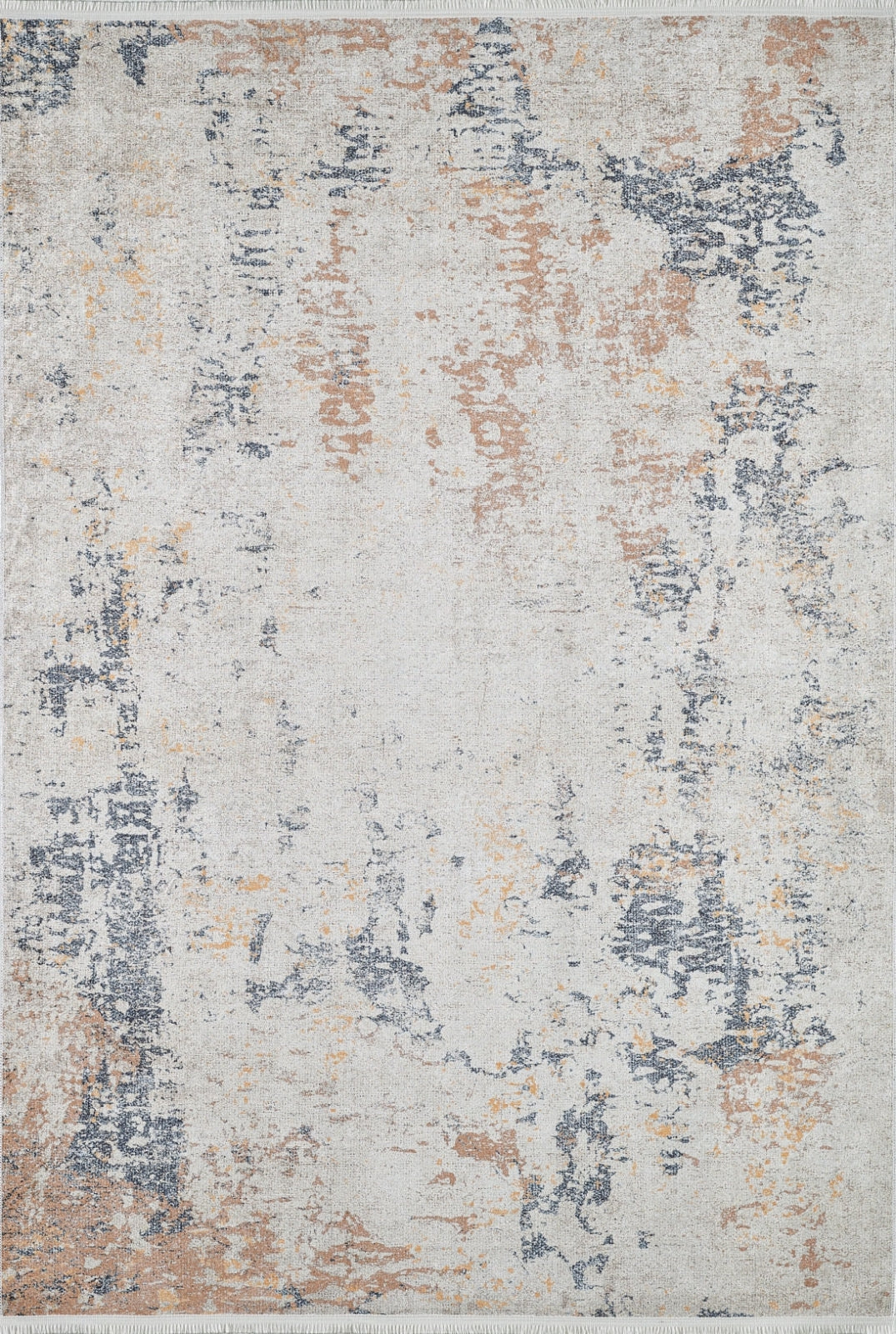 Modern Digital Area Rug – Cream Non Slip Floor Rug with Antibacterial Protection