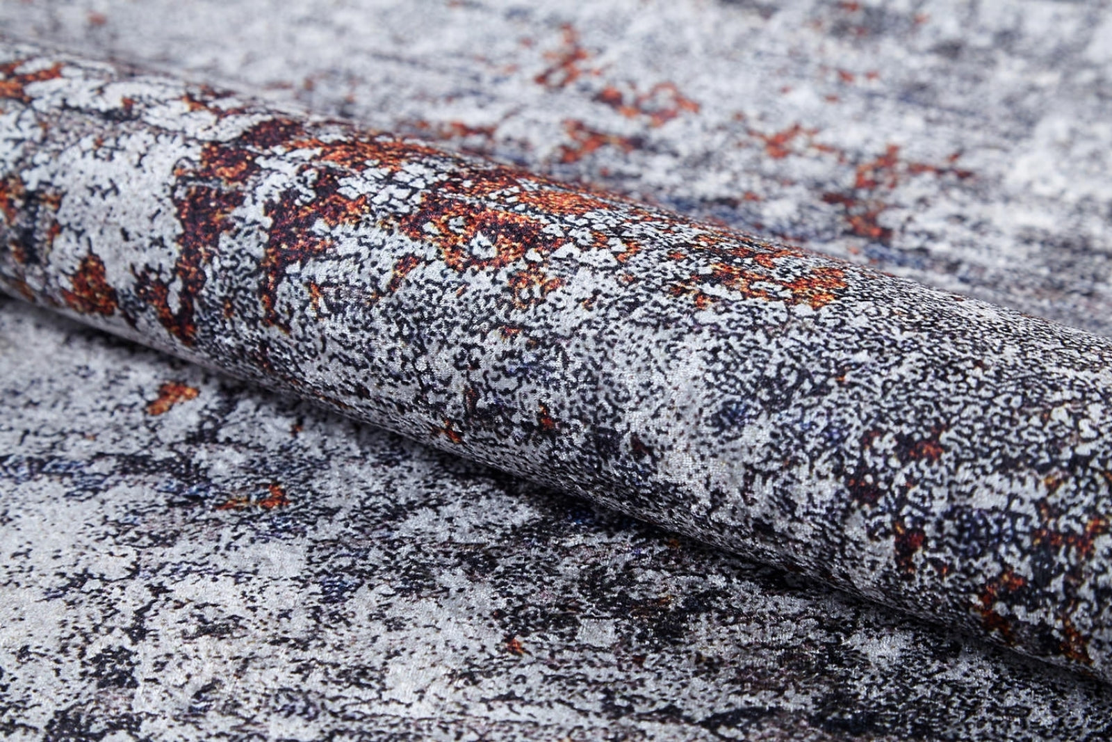 Modern Area Rug – Grey Digital Print Rug | Non Slip Antibacterial Carpet