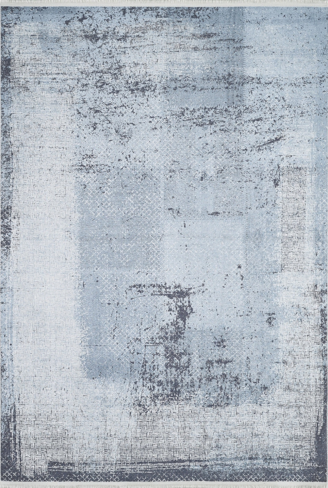 Modern Area Rug – Blue Digital Print Carpet | Antibacterial Non-Slip Washable Floor Covering