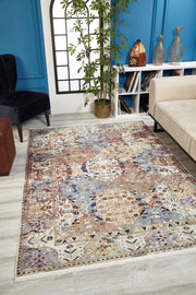 Modern Area Rug – Beige Digital Print Rug | Antibacterial Non Slip Carpet