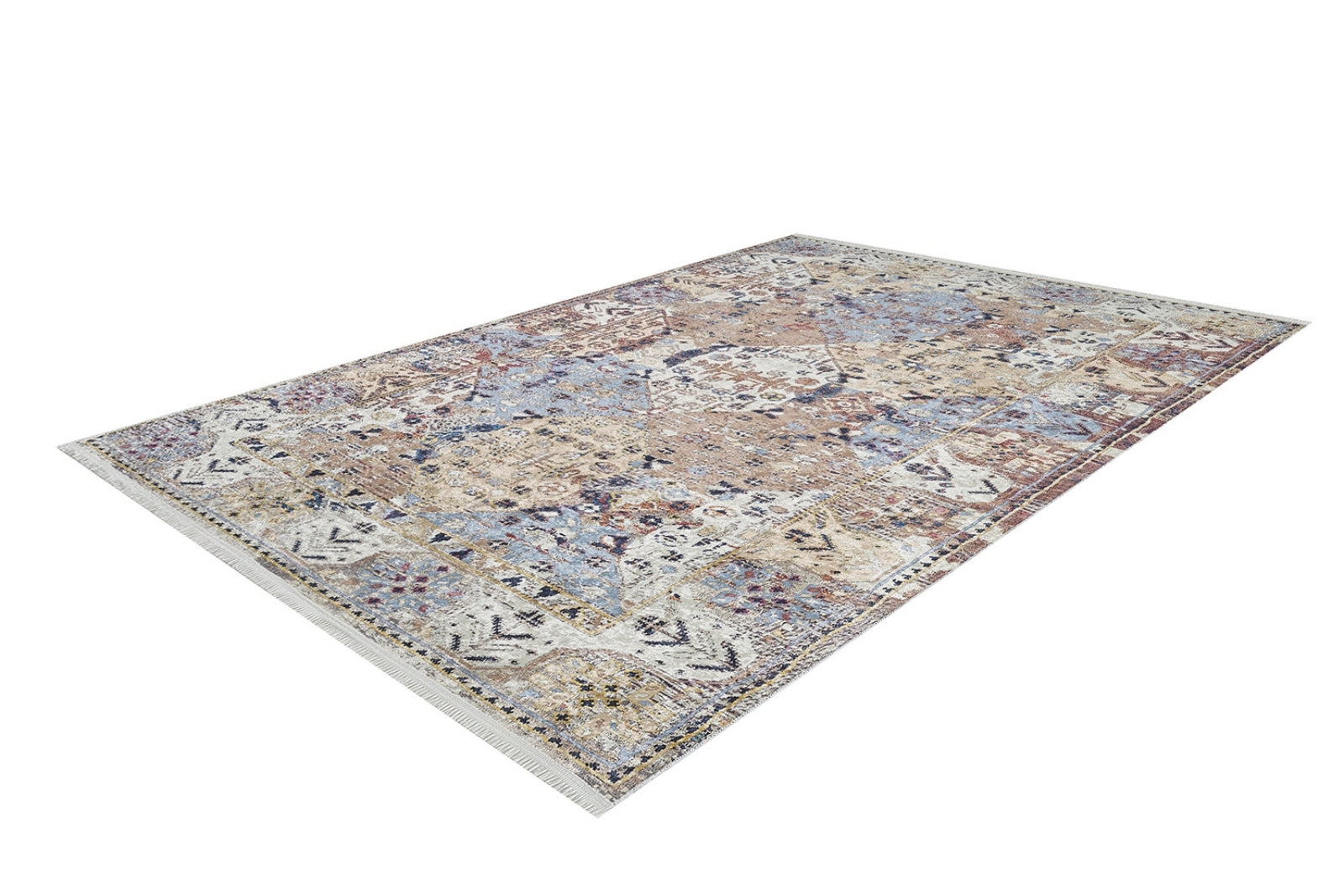 Modern Area Rug – Beige Digital Print Rug | Antibacterial Non Slip Carpet