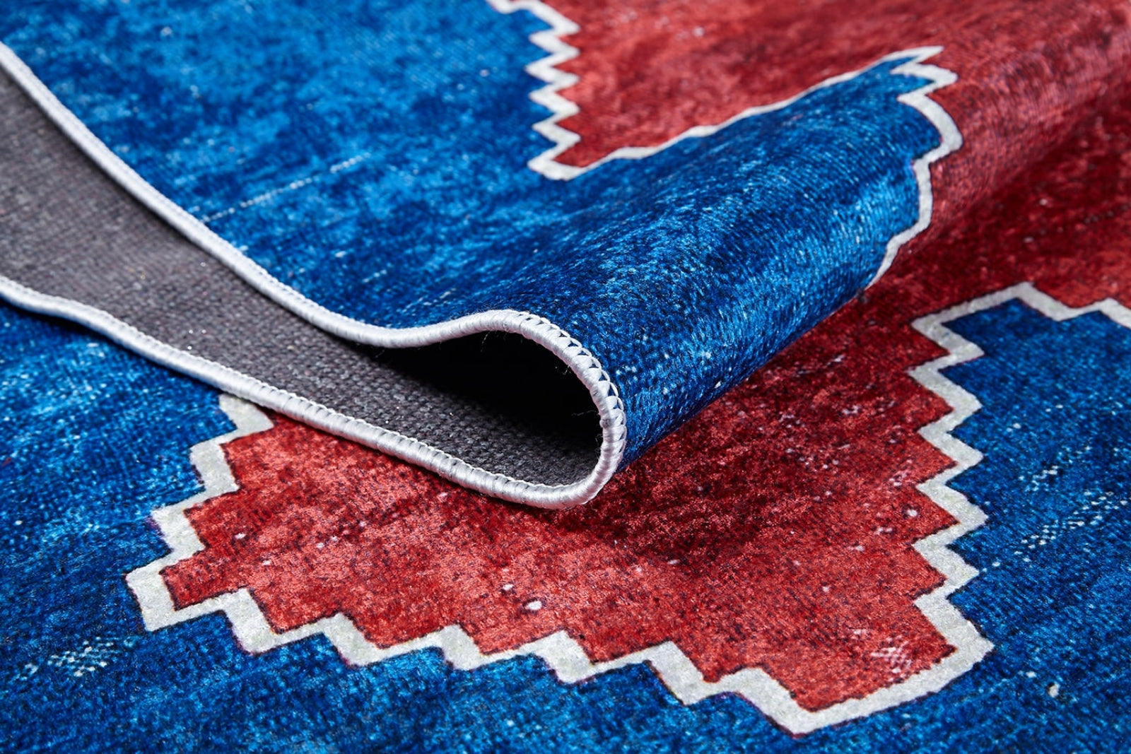 Modern Area Rug - Blue Digital Print Rug with Non Slip, Antibacterial Design