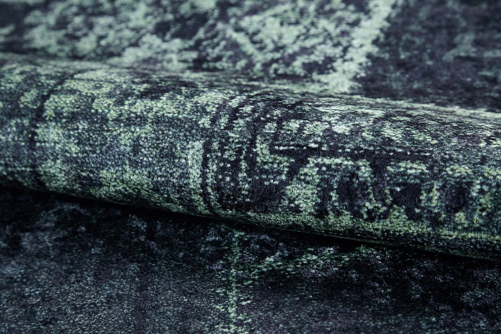 Patchwork Area Rug – Grey Digital Print Non Slip Antibacterial Carpet for Living Room