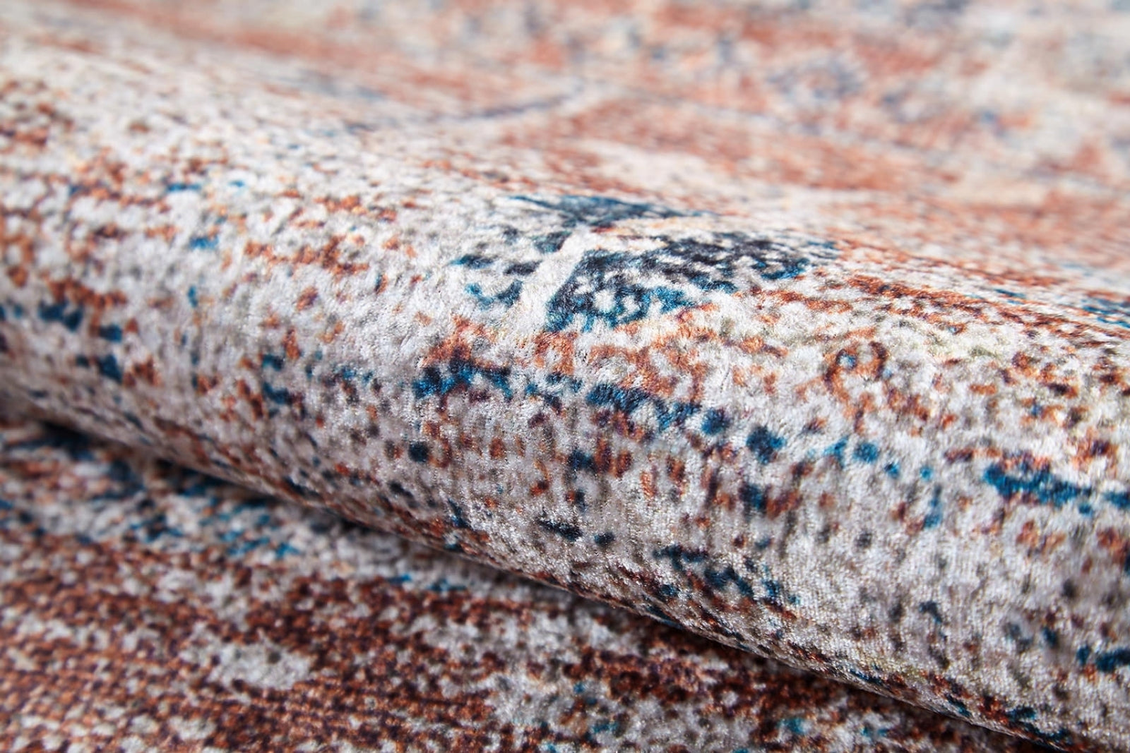 Modern Digital Print Rug – Brown Area Rug, Non Slip & Antibacterial Carpet