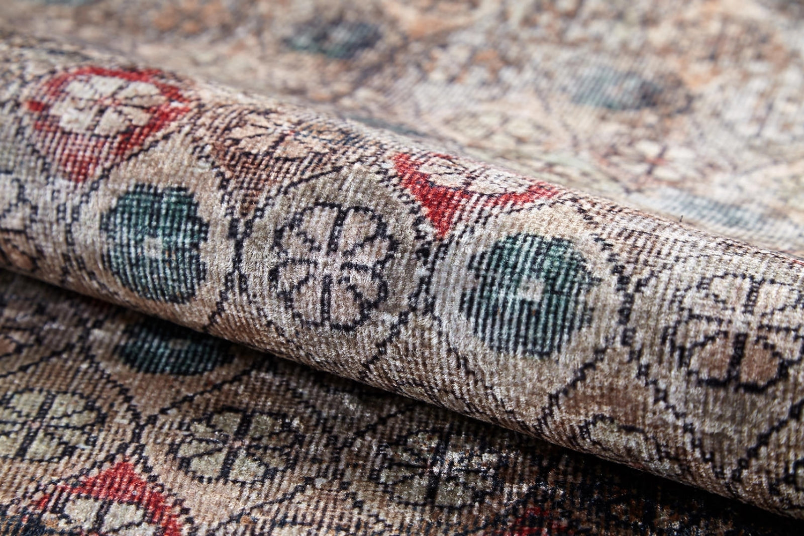 Modern Digital Print Rug - Brown Area Rug With Non Slip, Antibacterial Carpet