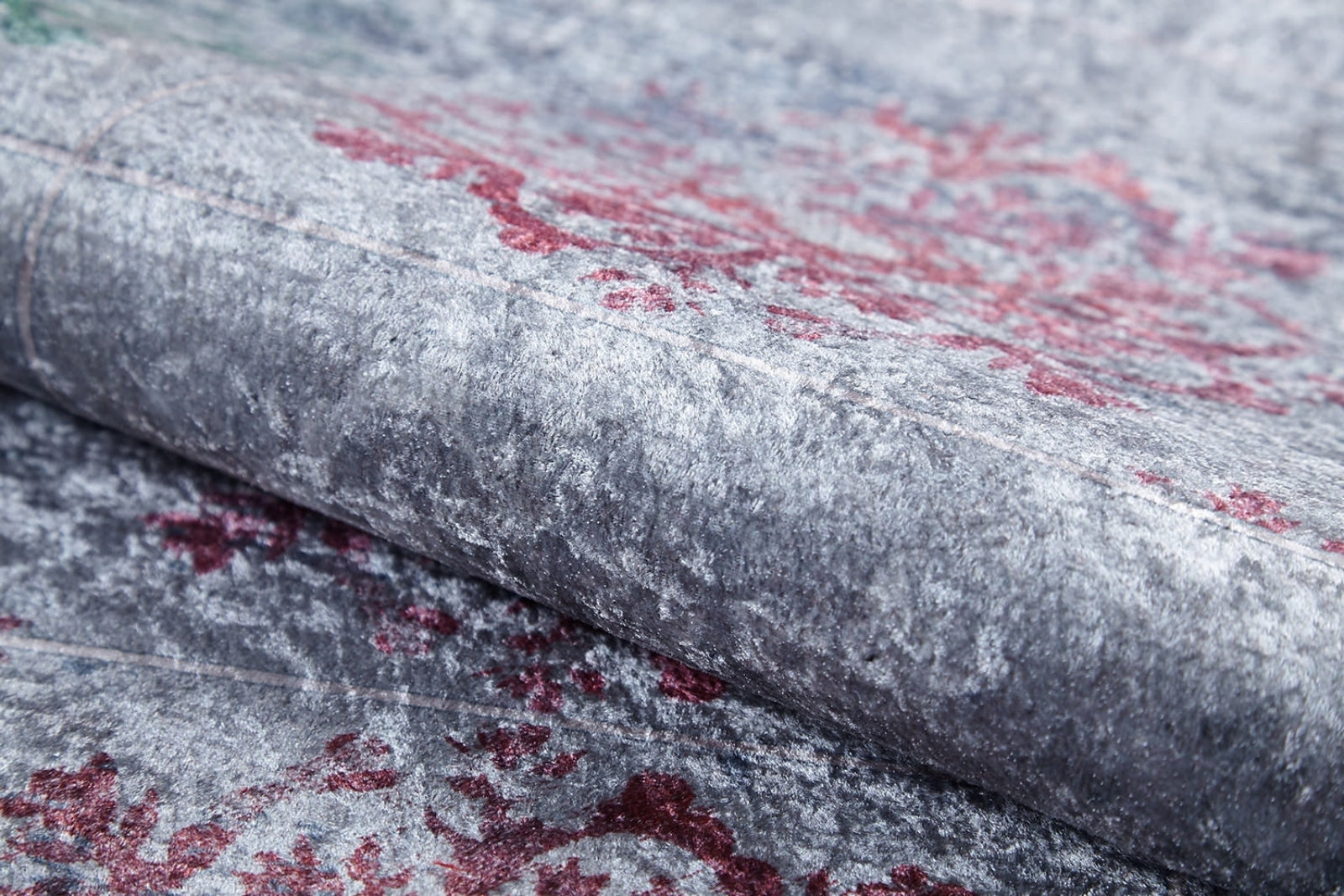Modern Digital Print Rug – Grey Area Rug With Non-Slip, Antibacterial Design
