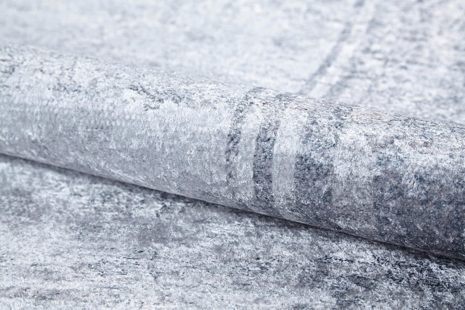 Grey Frame Area Rug - Digital Print Rug | Non Slip Carpet, Washable & Antibacterial