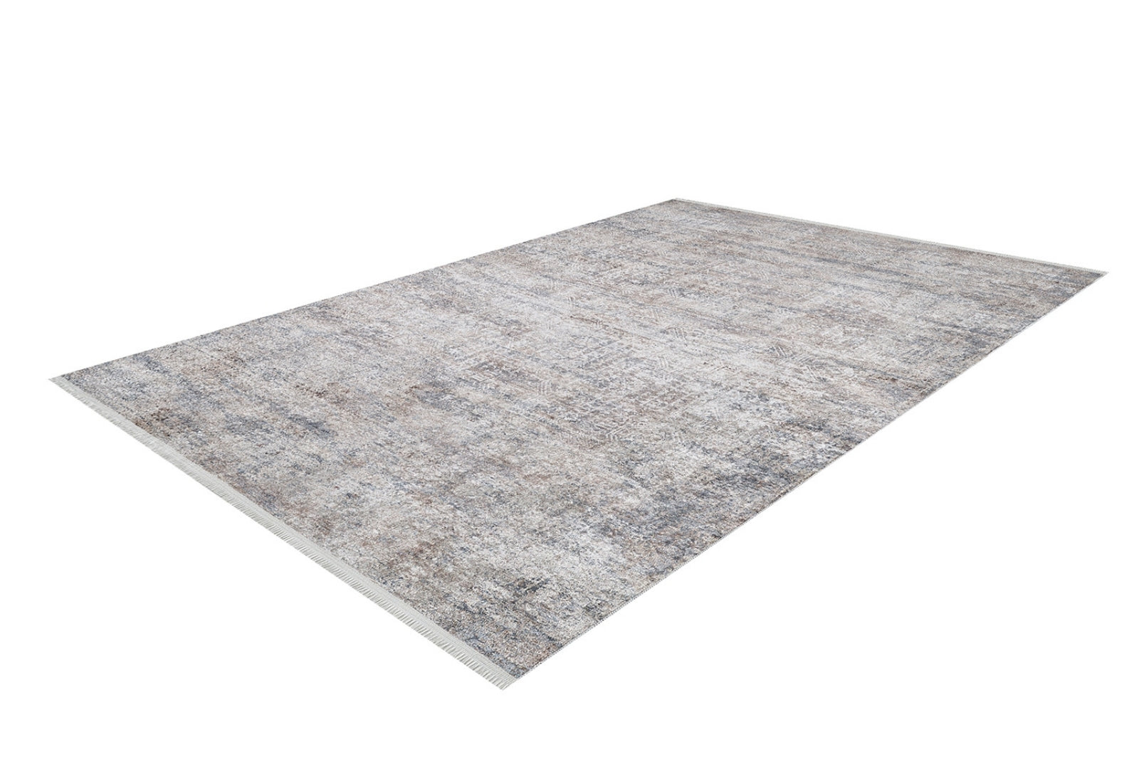 Modern Area Rug – Grey Digital Print Carpet | Non Slip, Antibacterial Floor Rug