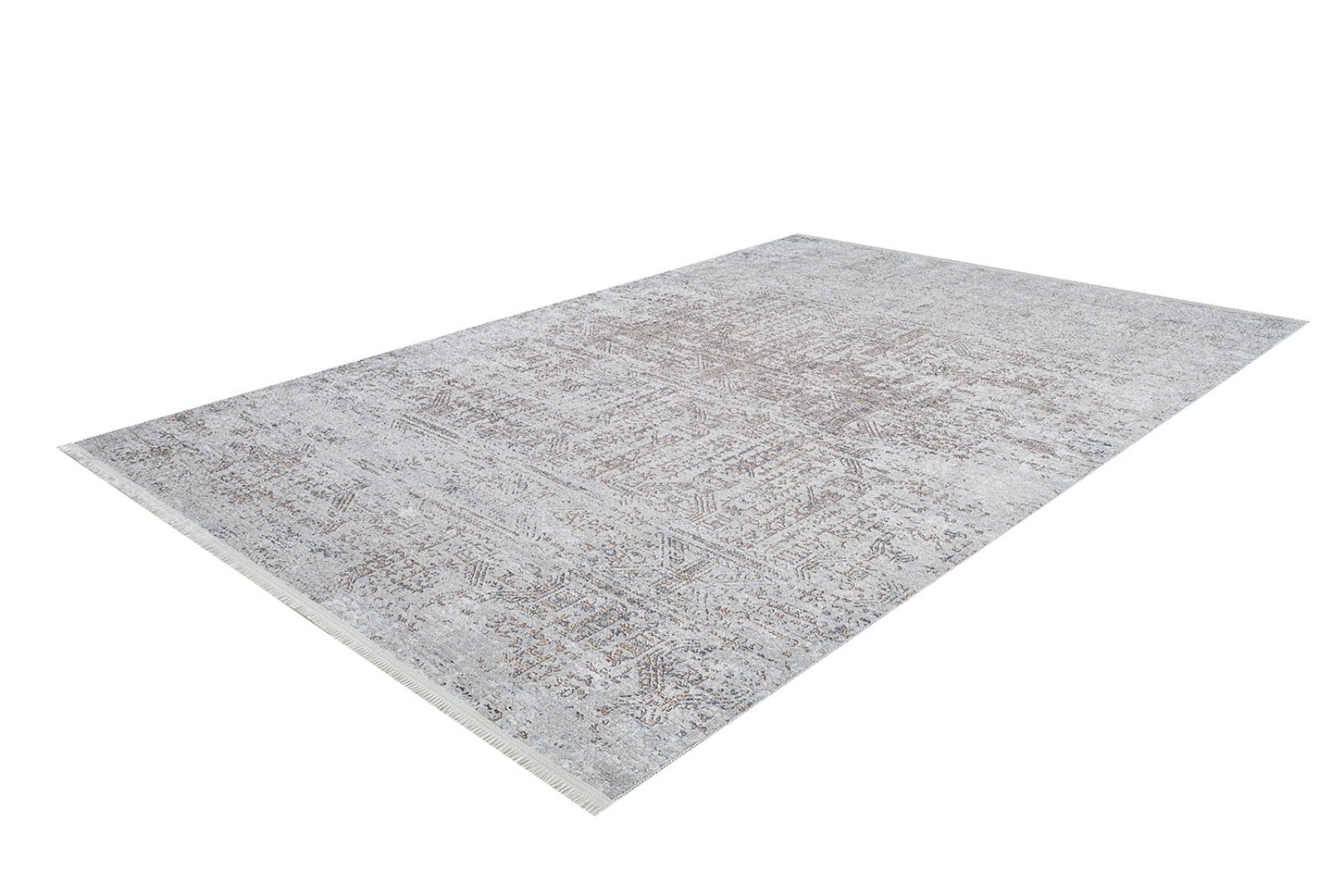 Modern Area Rug - Beige Digital Print Rug | Non Slip, Washable, Allergy Friendly
