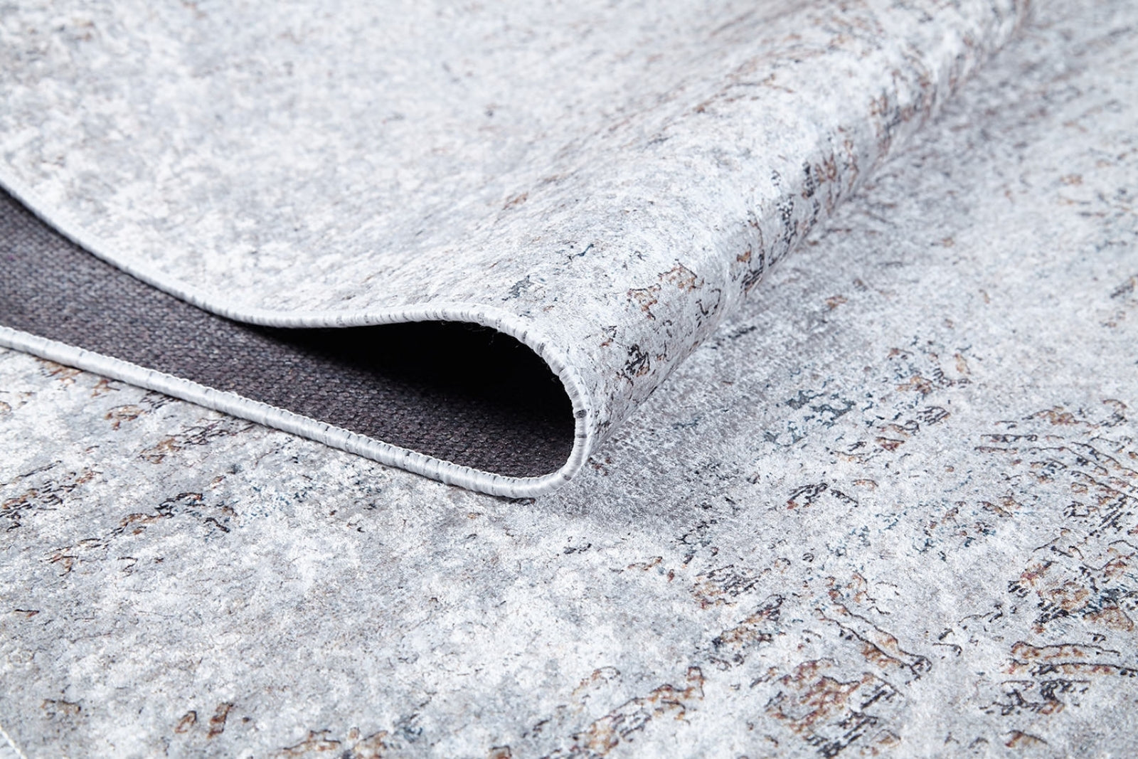 Modern Area Rug - Beige Digital Print Rug | Non Slip, Washable, Allergy Friendly