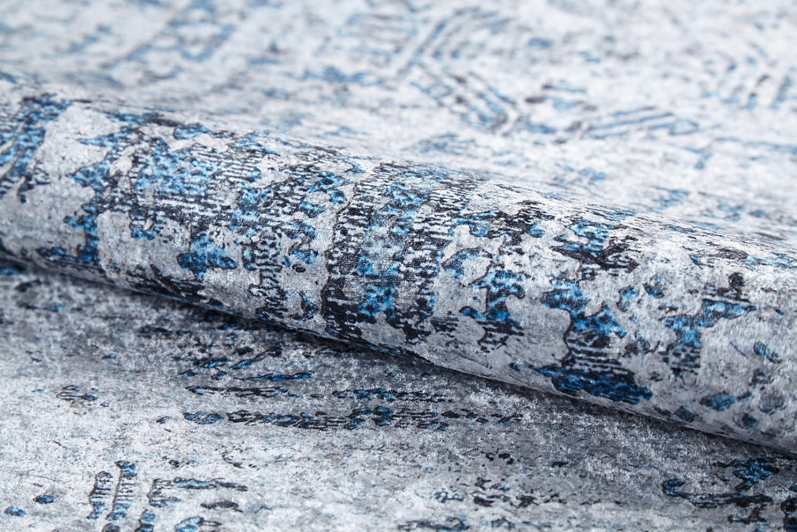 Modern Area Rug – Grey Digital Print Rug | Antibacterial Non Slip Carpet