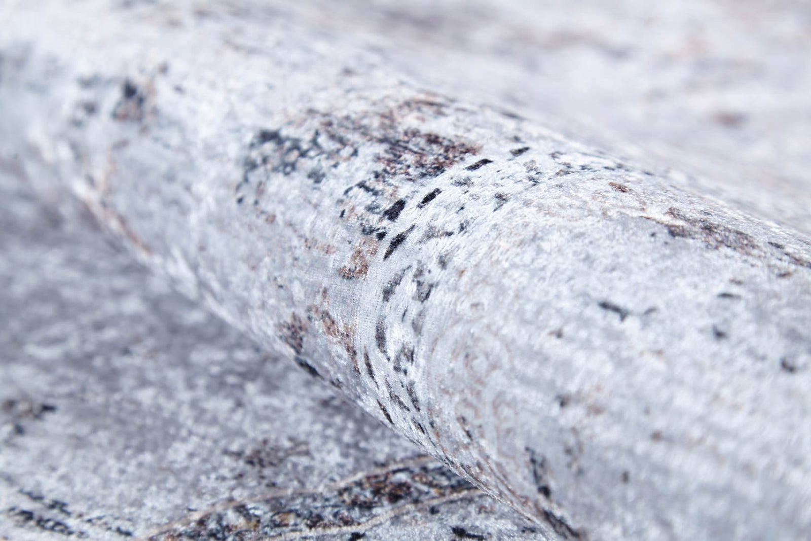 Grey Area Rug - Classic Digital Print Carpet, Non Slip & Antibacterial Floor Covering